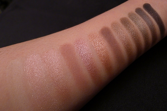 Urban Decay Naked3 Palette Swatches